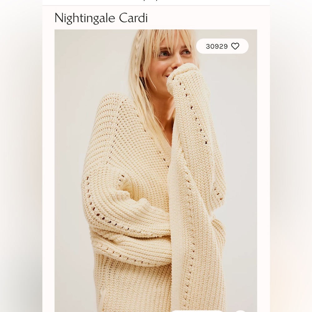Free People Nightingale Cardi
